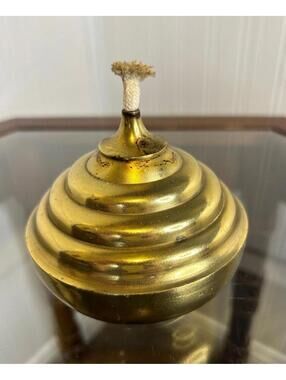 Vintage Mini Brass Oil Lamp Cottagecore Boho Decor